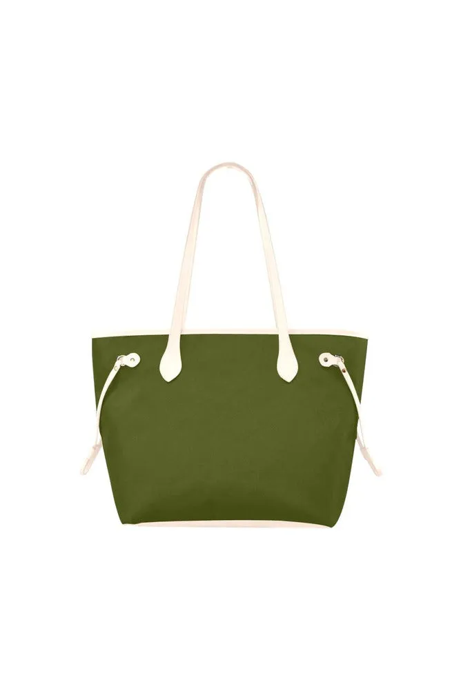 Pineapple Green Clover Canvas Tote Bag (Model 1661)