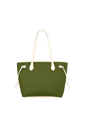 Pineapple Green Clover Canvas Tote Bag (Model 1661)