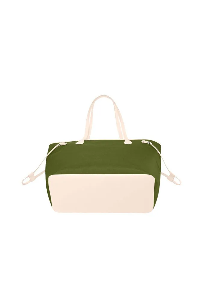 Pineapple Green Clover Canvas Tote Bag (Model 1661)