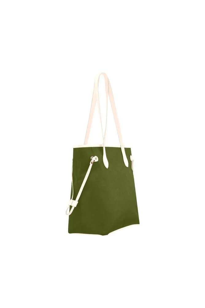 Pineapple Green Clover Canvas Tote Bag (Model 1661)