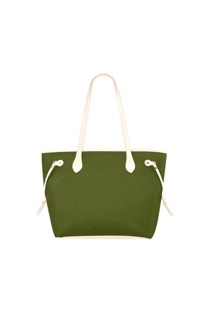 Pineapple Green Clover Canvas Tote Bag (Model 1661)