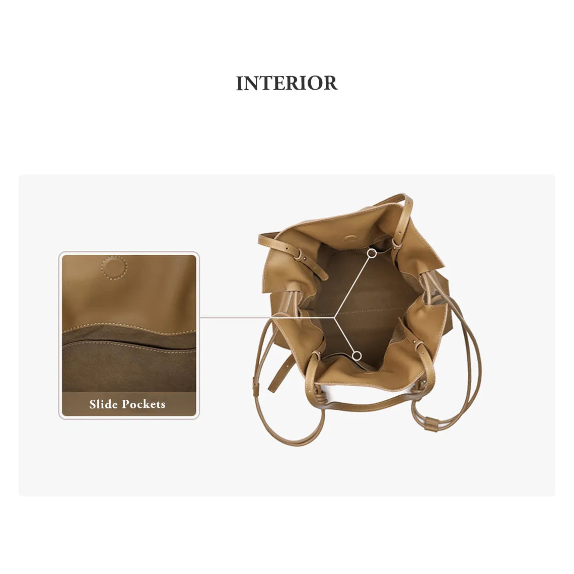 POPSEWING® Leather Drawstring Shoulder Backpack DIY Kits