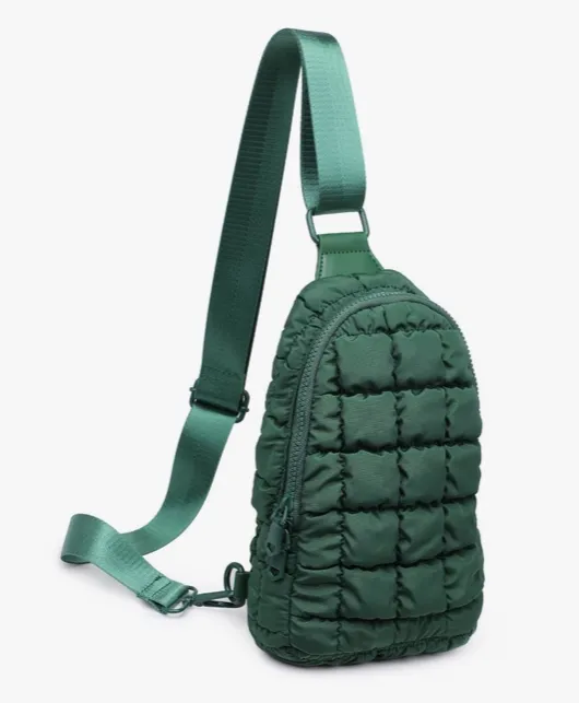 Rejuvenate - Quilted Nylon Sling Backpack