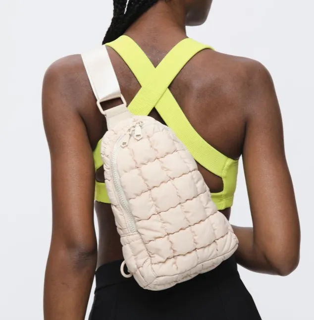 Rejuvenate - Quilted Nylon Sling Backpack