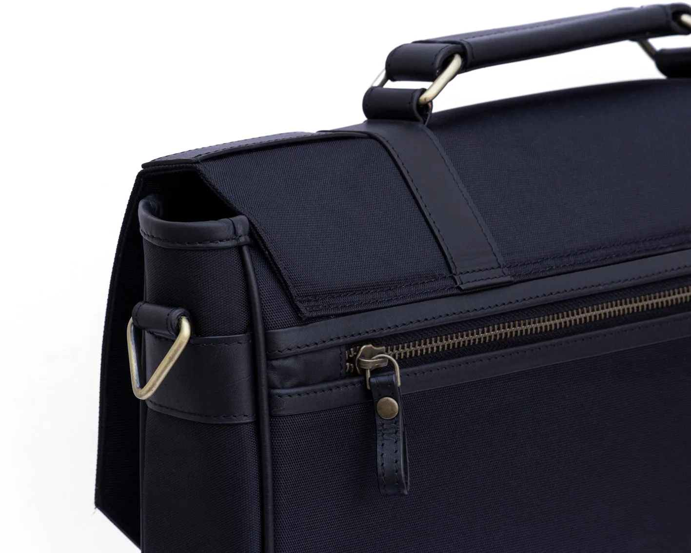 Retro Laptop Bag - Black