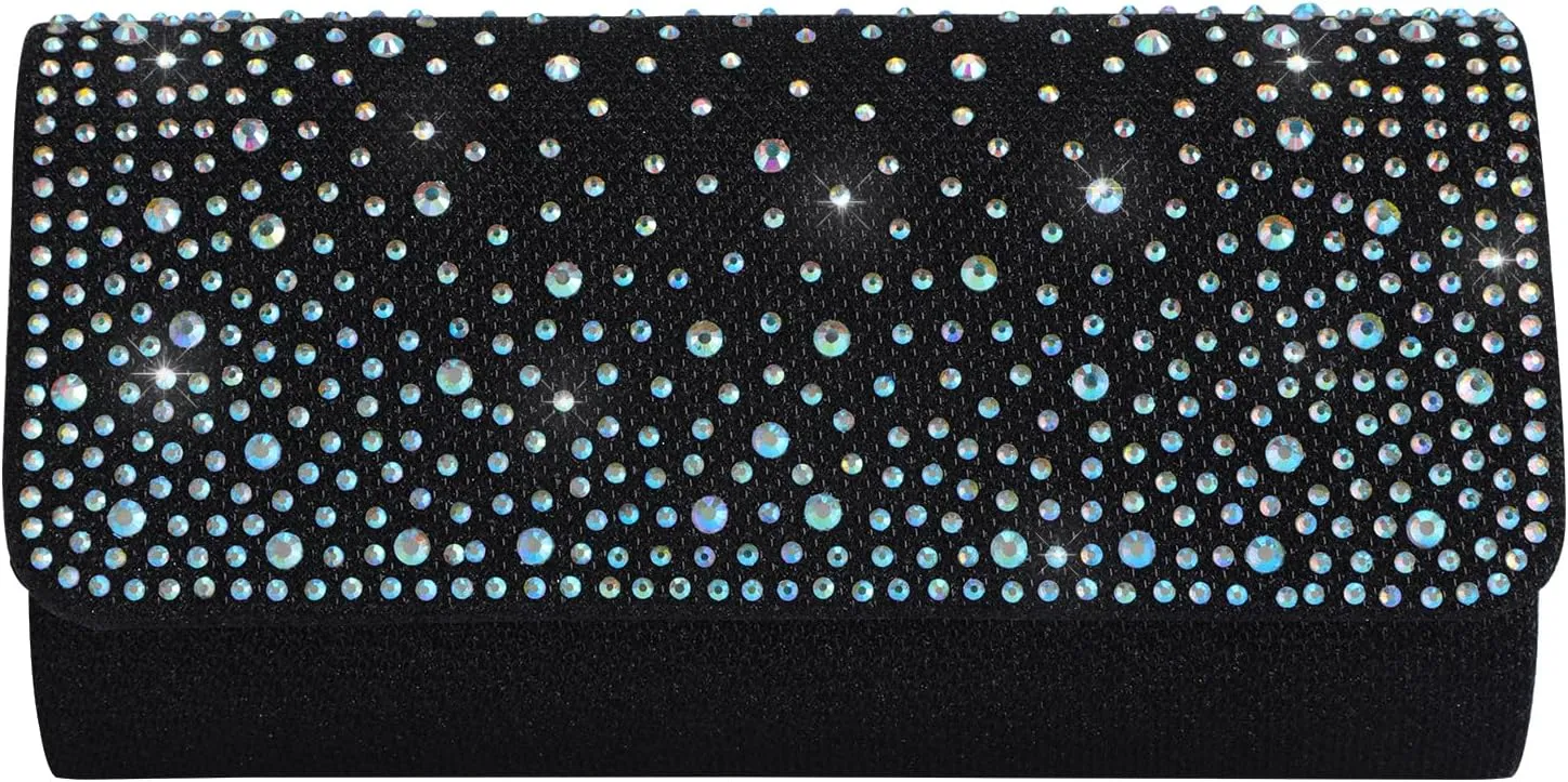 Rhinestone Clutch Purse for Women Sparkling Party Evening Bag Formal Wedding Cocktail Handbag Prom Money Purse