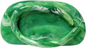 RomanticDesign Women Acrylic Metal Decor Handle Evening Clutch Purse Chic Chain Shoulder Bag for Party Prom Wedding