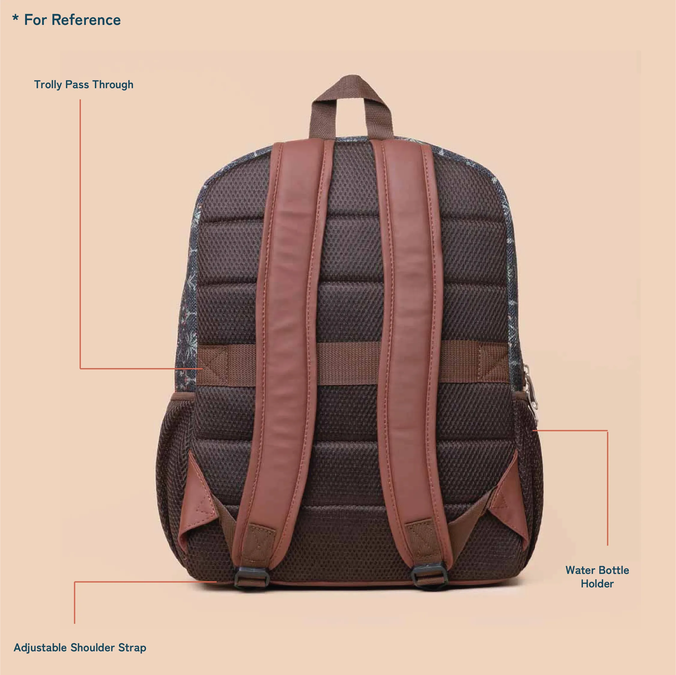 Royal Green Mogra Print Classic Backpack