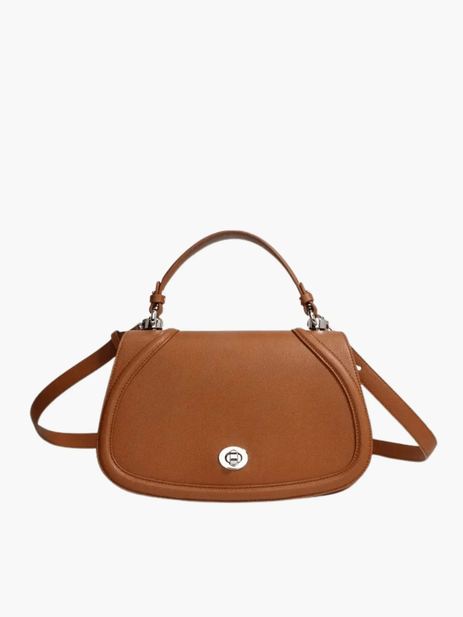 Scarlett | Elegant Structured Leather Satchel