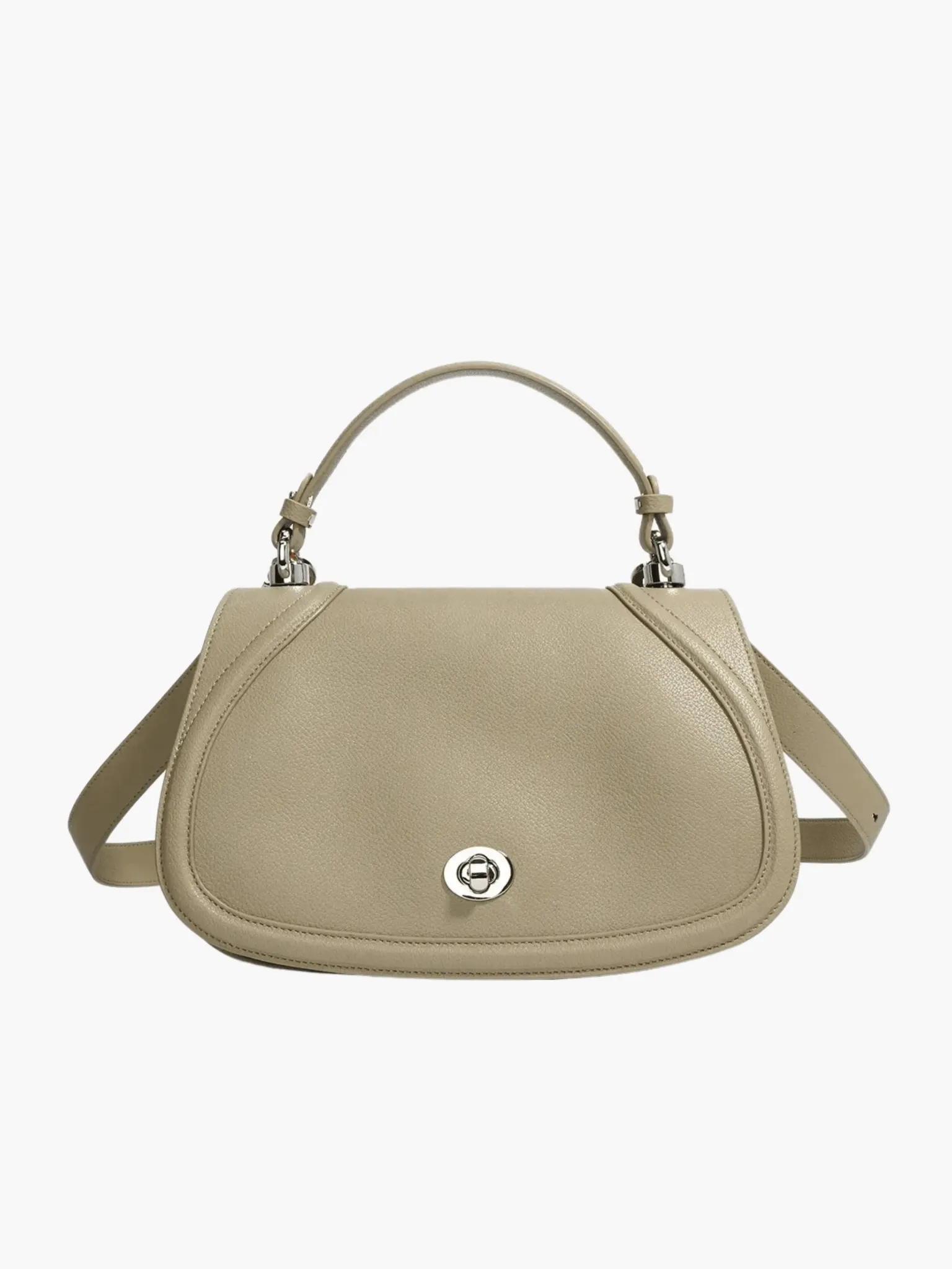 Scarlett | Elegant Structured Leather Satchel