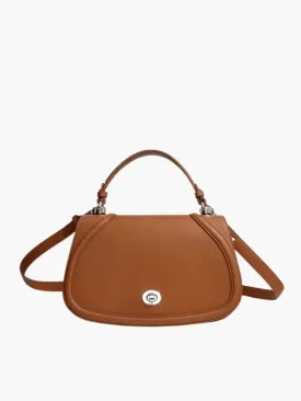Scarlett | Elegant Structured Leather Satchel