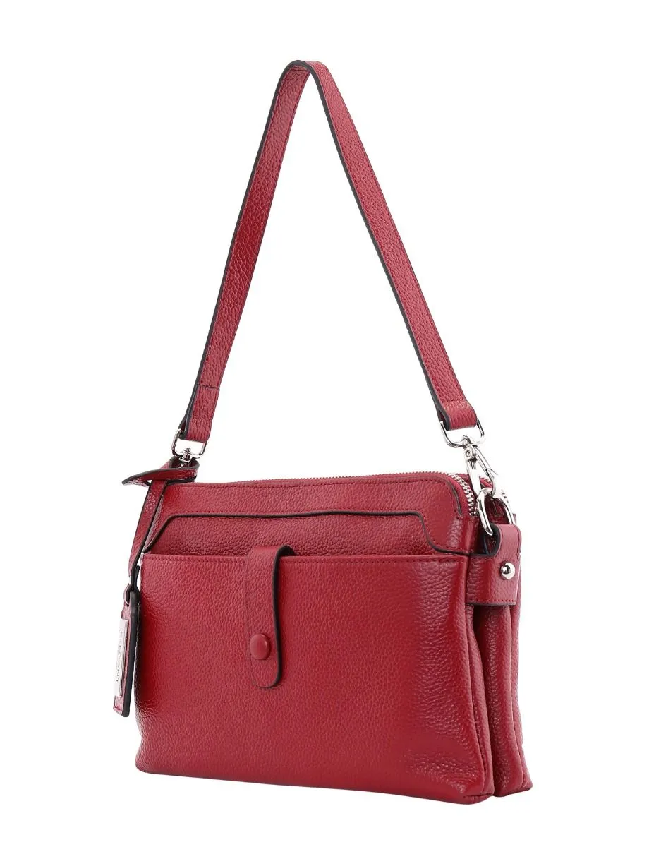 Serenade Hope Elegant Leather Handbag Red