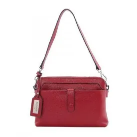 Serenade Hope Elegant Leather Handbag Red