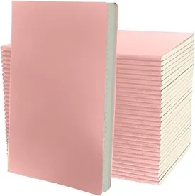 Simply Genius A5 Dotted Notebooks for Work, Travel, Business, College & More - Softcover Journals for Writing - Grid Notebook for Men & Women - Size 8.2" x 5.5" - 92 pages (Pink, 6 pack)
