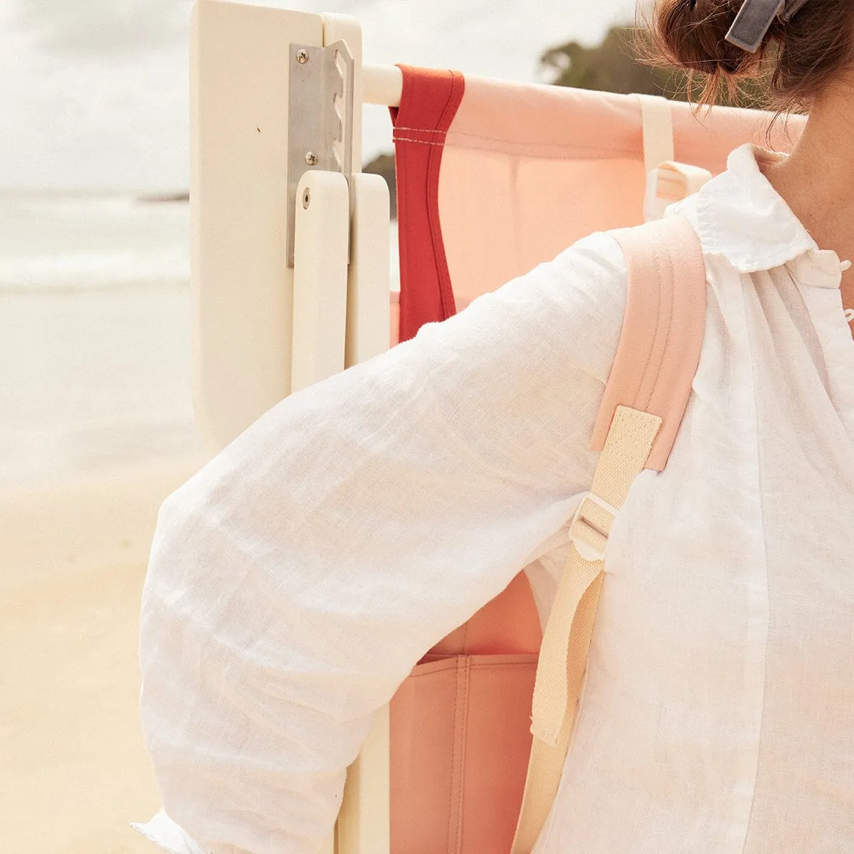 The Tommy Chair - White - Rivie Pink