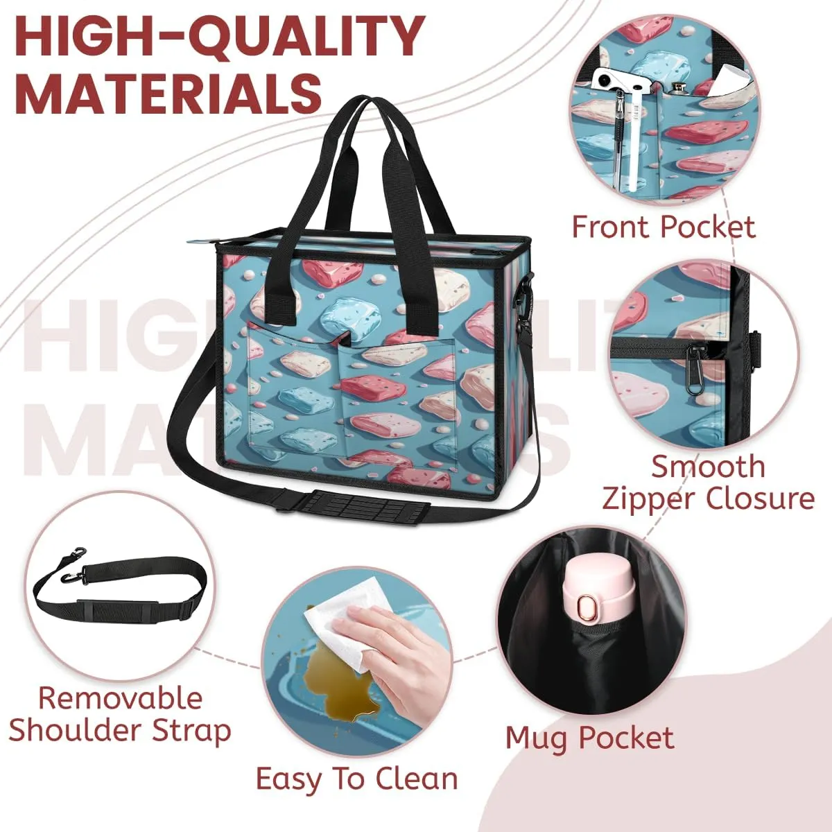 Tote Satchel Bag Set 3PCS for Women, Tote Briefcase Shoulder Handbag Purse Satchels