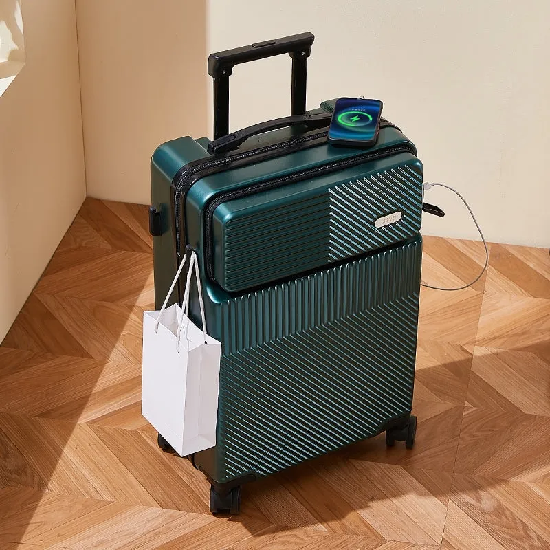 Travel Multi-Gear Luggage with Front Open Design 22"