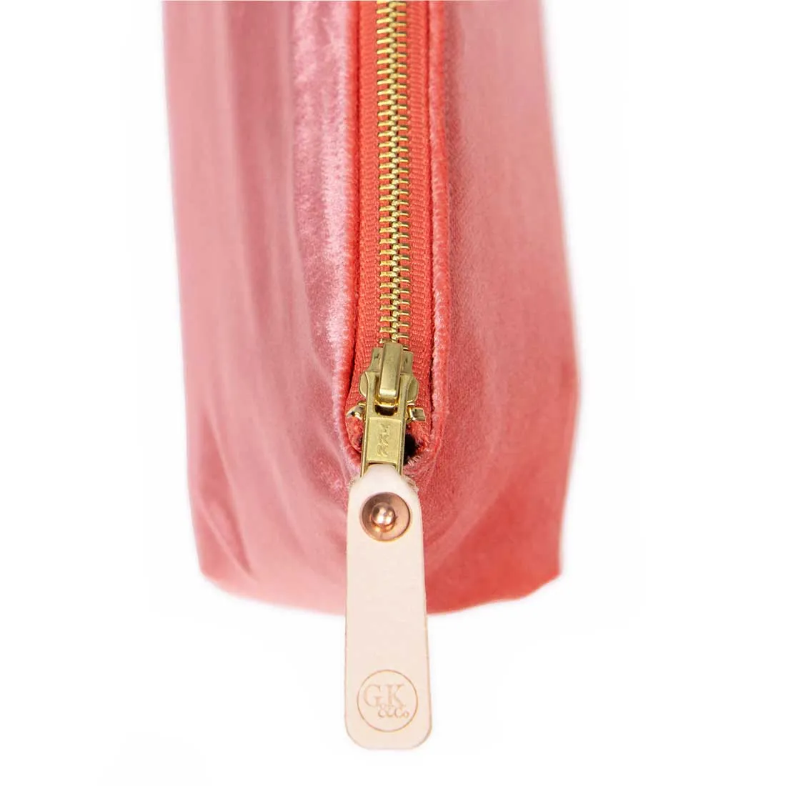 Velvet Travel Clutch-Flamingo