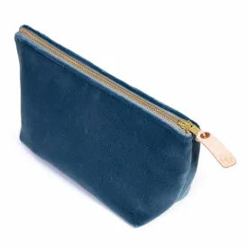 Velvet Travel Clutch-Ocean
