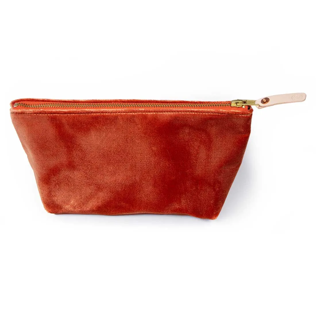 Velvet Travel Clutch-Papaya
