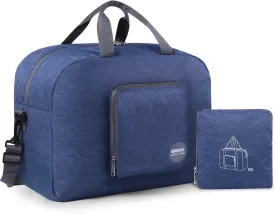 WANDF Foldable Travel Duffel Bag Luggage Sports Gym Water Resistant Nylon